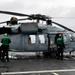 HSC-12 checks an MH-60S before take off