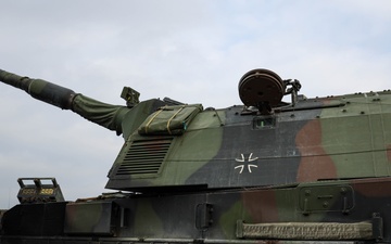 German Army weapons systems &amp; military vehicles on display during Exercise Dynamic Front 25