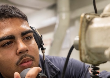 USS George Washington (CVN 73) test damage control equipment