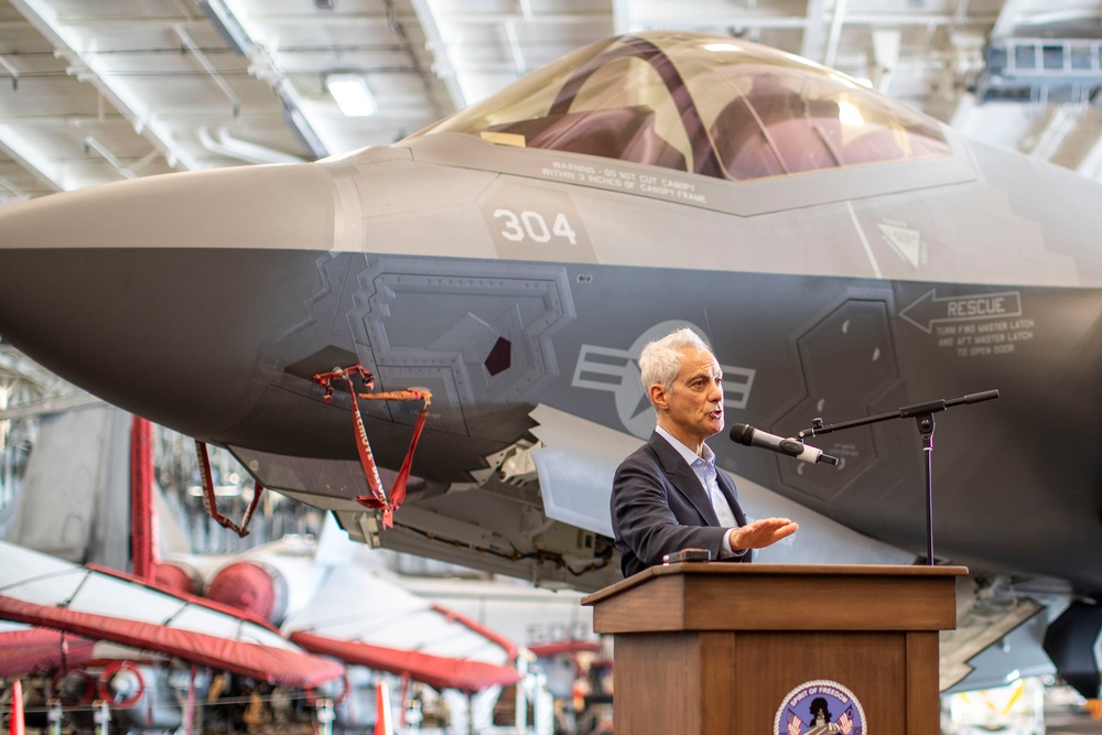 U.S. Ambassador to Japan and C7F embark aboard USS George Washington during Freedom Edge 2024