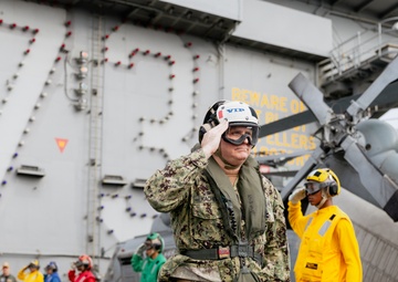 U.S. Ambassador to Japan and C7F embark aboard USS George Washington during Freedom Edge 2024