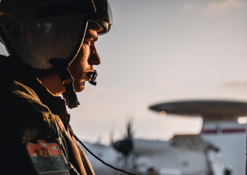 USS George Washington Sailor prepares to execute photo operation