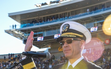 U.S. 3rd Fleet Deputy Commander Administers Oath of Enlistment During UC Berkeley Football Game