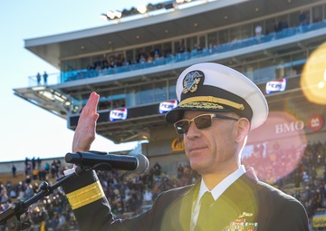 U.S. 3rd Fleet Deputy Commander Administers Oath of Enlistment During UC Berkeley Football Game