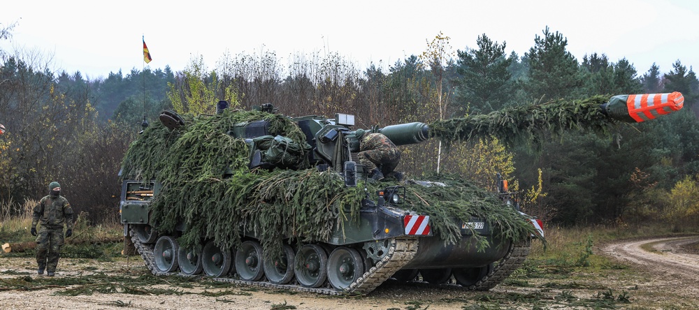 German artillery unit prepares for live fire exercises during Dynamic Front 25