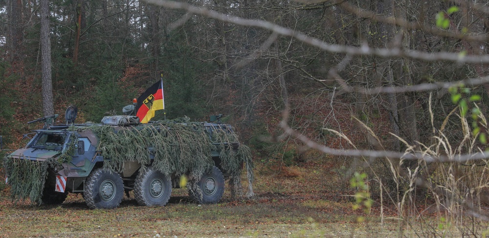 German artillery unit prepares for live fire exercises during Dynamic Front 25