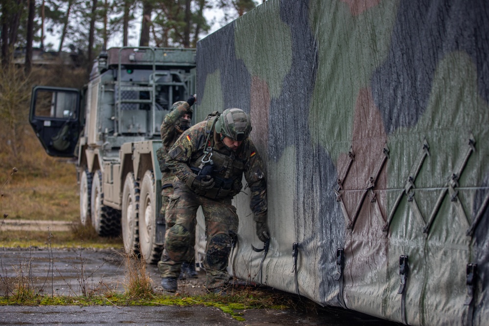 German Army ammunition distribution during Exercise Dynamic Front 25