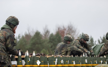 German Army ammunition distribution during Exercise Dynamic Front 25