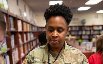 FLARNG Soldier Teaches Young Safety Patrol Students Flag Folding Traditions