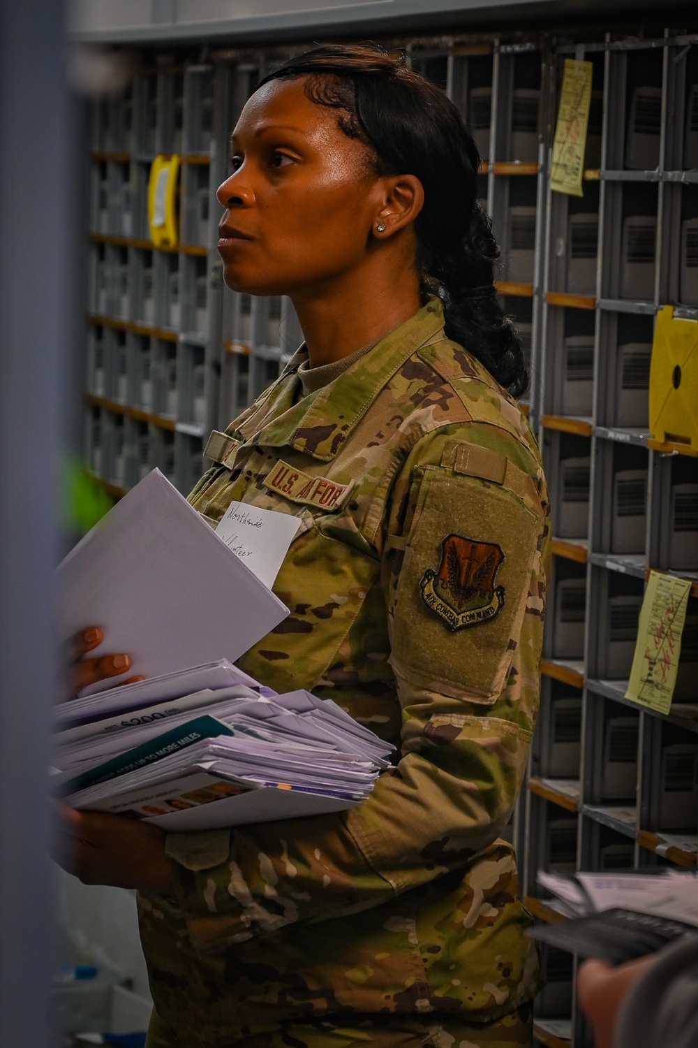 111th ATKW airmen work Ramstein AB's mailroom