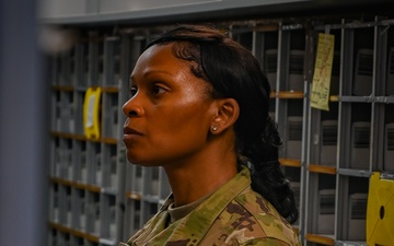 111th ATKW airmen work Ramstein AB's mailroom