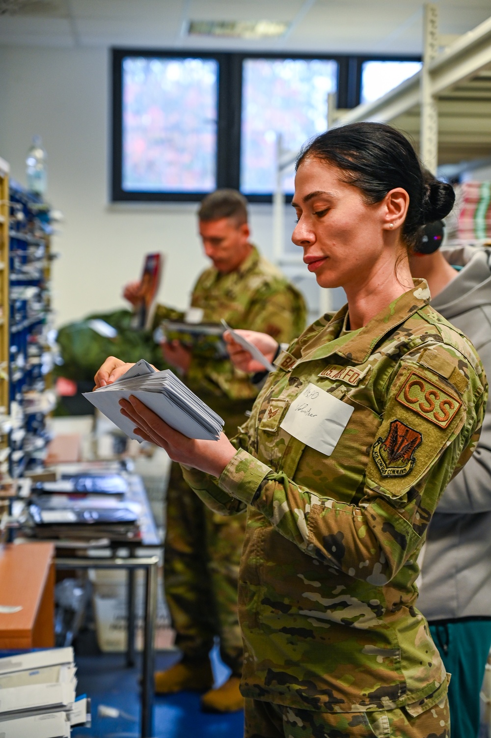 111th ATKW airmen work Ramstein AB's mailroom