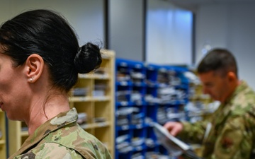 111th ATKW airmen work Ramstein AB's mailroom