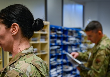 111th ATKW airmen work Ramstein AB's mailroom