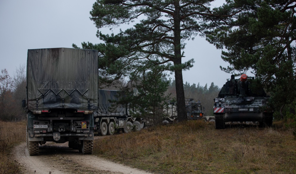 German Army ammo preparation and distribution during Exercise Dynamic Front 25