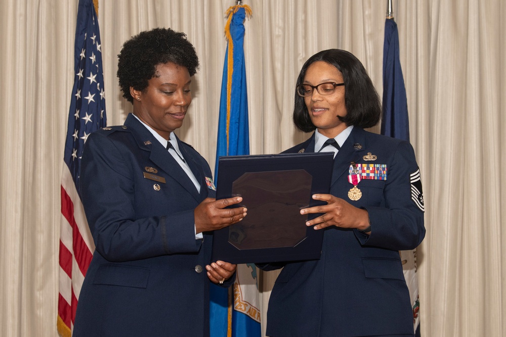 Chief Master Sgt. LaWanda Jackson retires from the 192nd Wing, Virginia Air National Guard