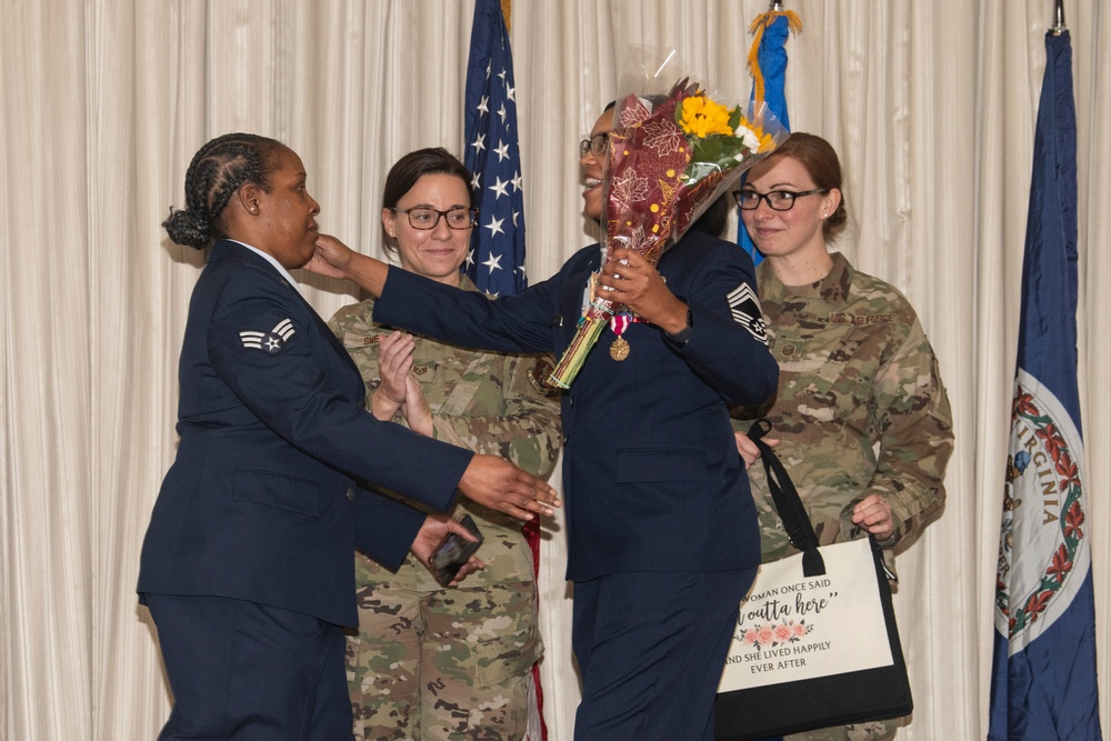 Chief Master Sgt. LaWanda Jackson retires from the 192nd Wing, Virginia Air National Guard