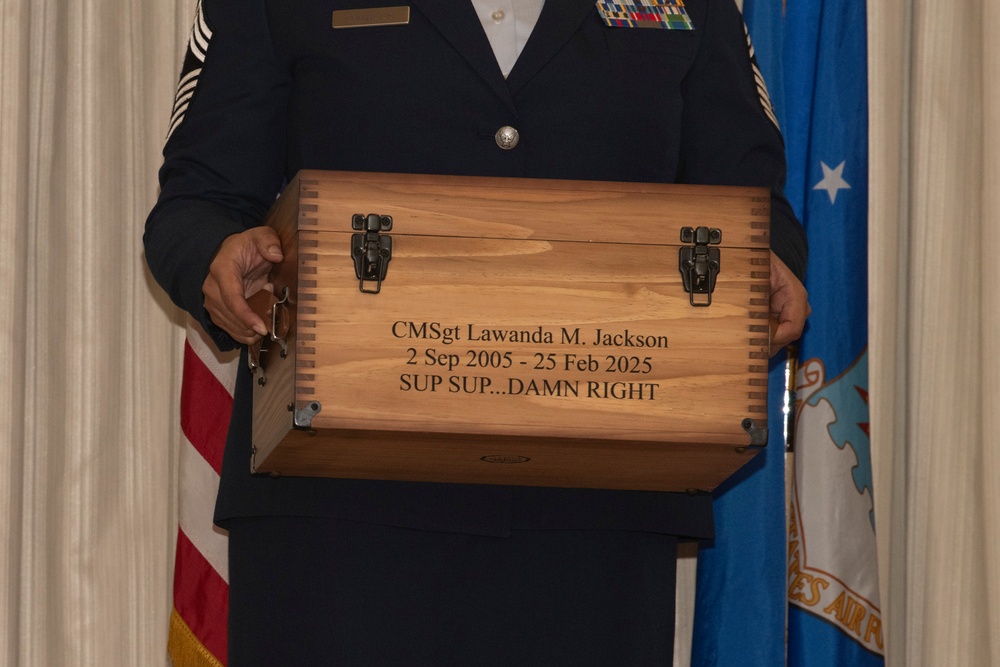 Chief Master Sgt. LaWanda Jackson retires from the 192nd Wing, Virginia Air National Guard