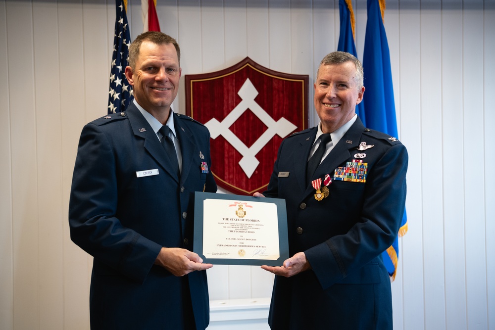 Leaders, Family Gather During Col. Doughty Retirement Ceremony