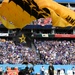 Members of the U.S. Army Parachute Team perform a demonstration jump into Nissan Stadium Sunday, November 17th, 2024.