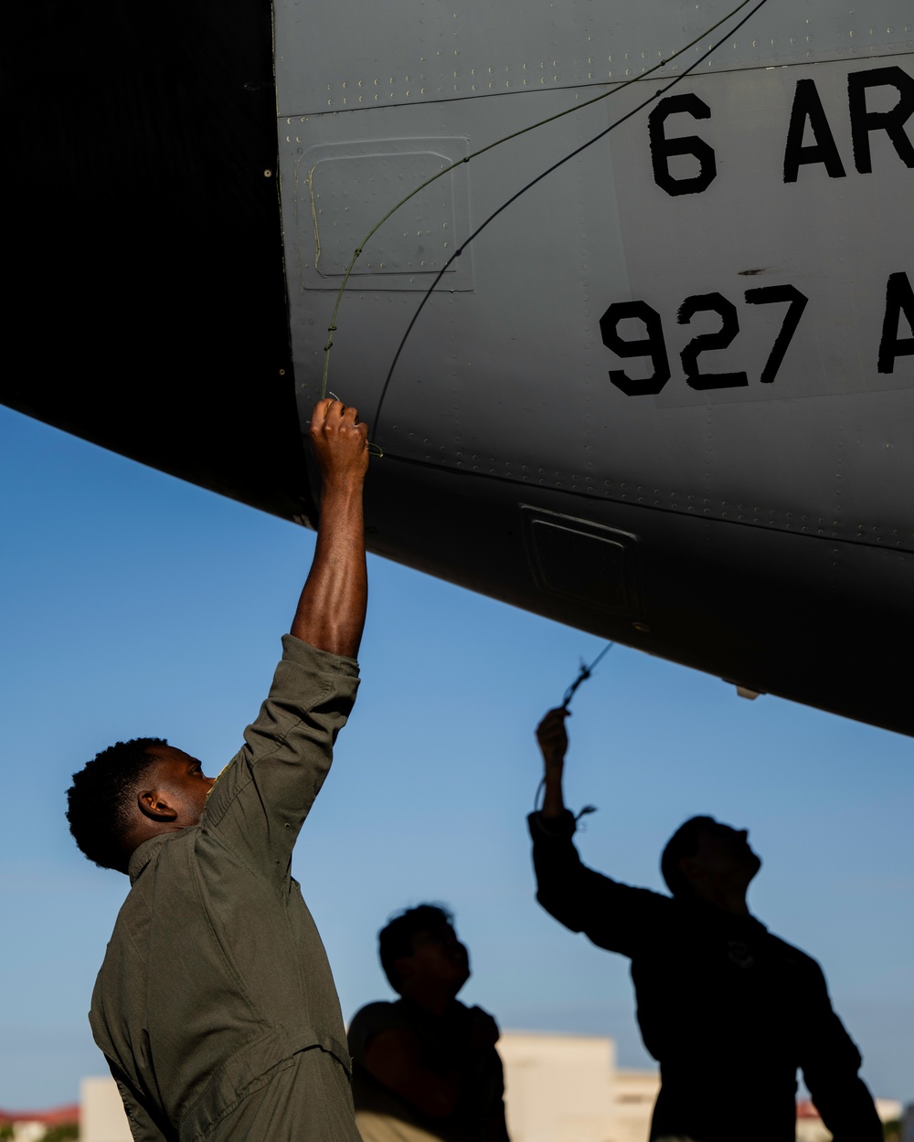 50th Air Refueling Squadron provides air refueling support to E-3 Sentry