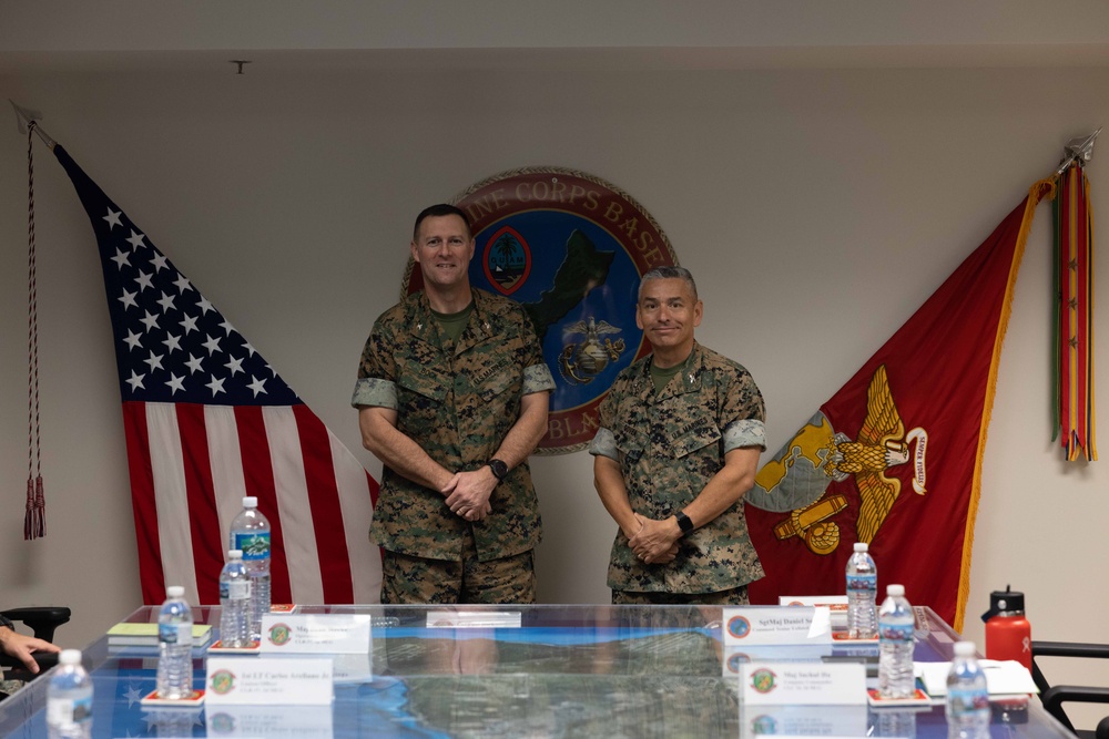 Col. Paul B. Bock visits Camp Blaz