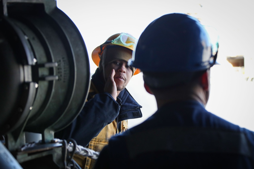 USS Tripoli Conducts Replenishment-at-Sea