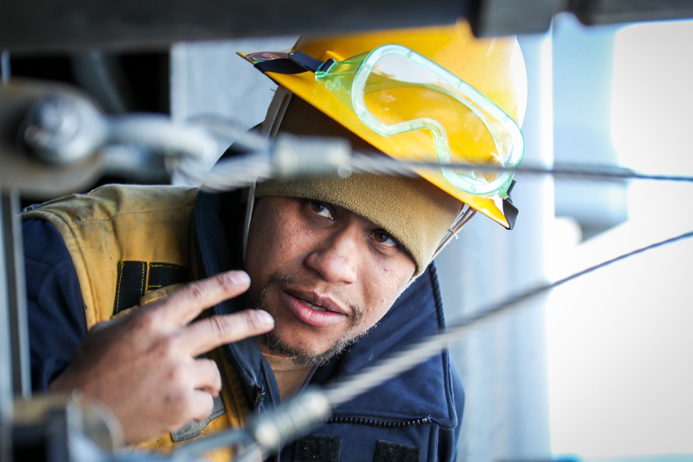 USS Tripoli Conducts Replenishment-at-Sea