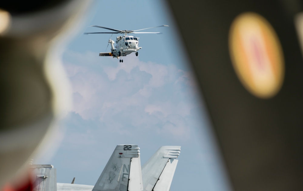 USS George Washington Conducts Flight Operations with JMSDF