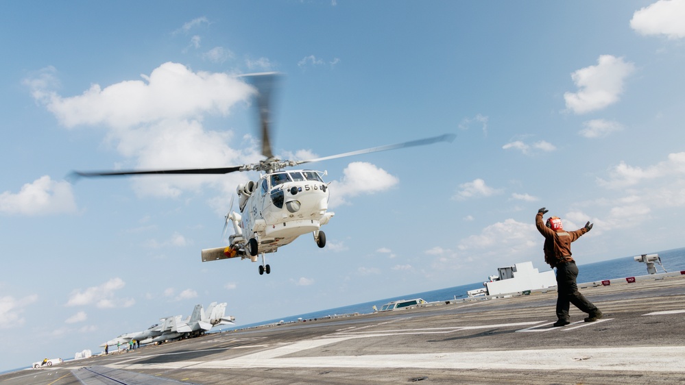 USS George Washington Conducts Flight Operations with JMSDF