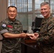 Brig. Gen. Kevin Collins Meeting with ROK Marine Col. Choong Hyo Yang