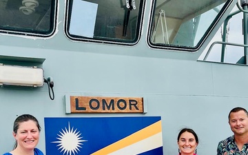 U.S. Coast Guard visits RMIS Lomor in Majuro