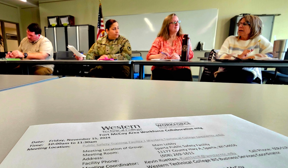 Fort McCoy officials take part in Workforce Collaborative Meeting