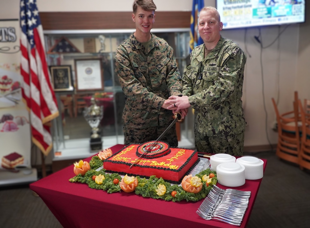 NWS Yorktown's Scudder Hall Galley celebrates Marine Corps' 249th Birthday