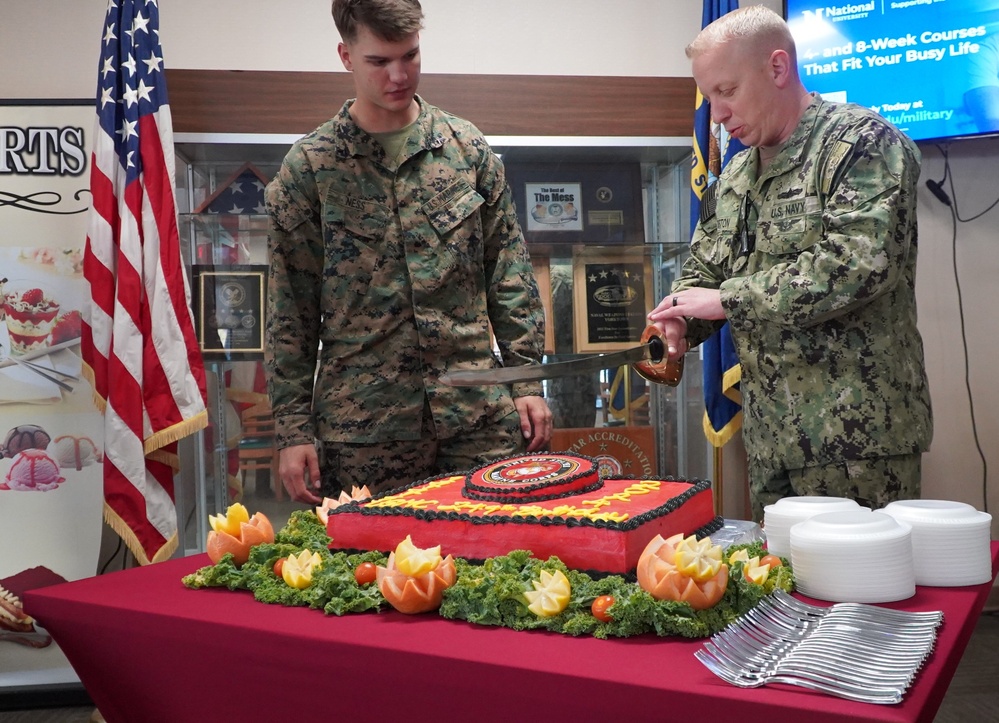 NWS Yorktown's Scudder Hall Galley celebrates Marine Corps' 249th Birthday