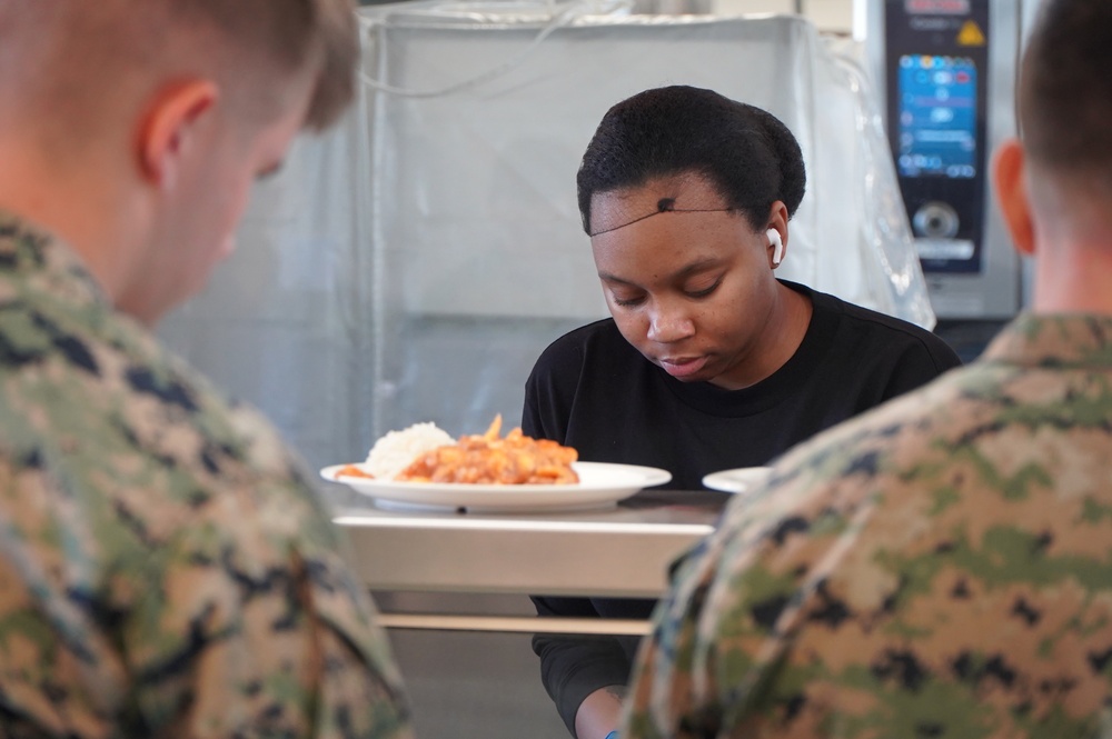 NWS Yorktown's Scudder Hall Galley celebrates Marine Corps' 249th Birthday