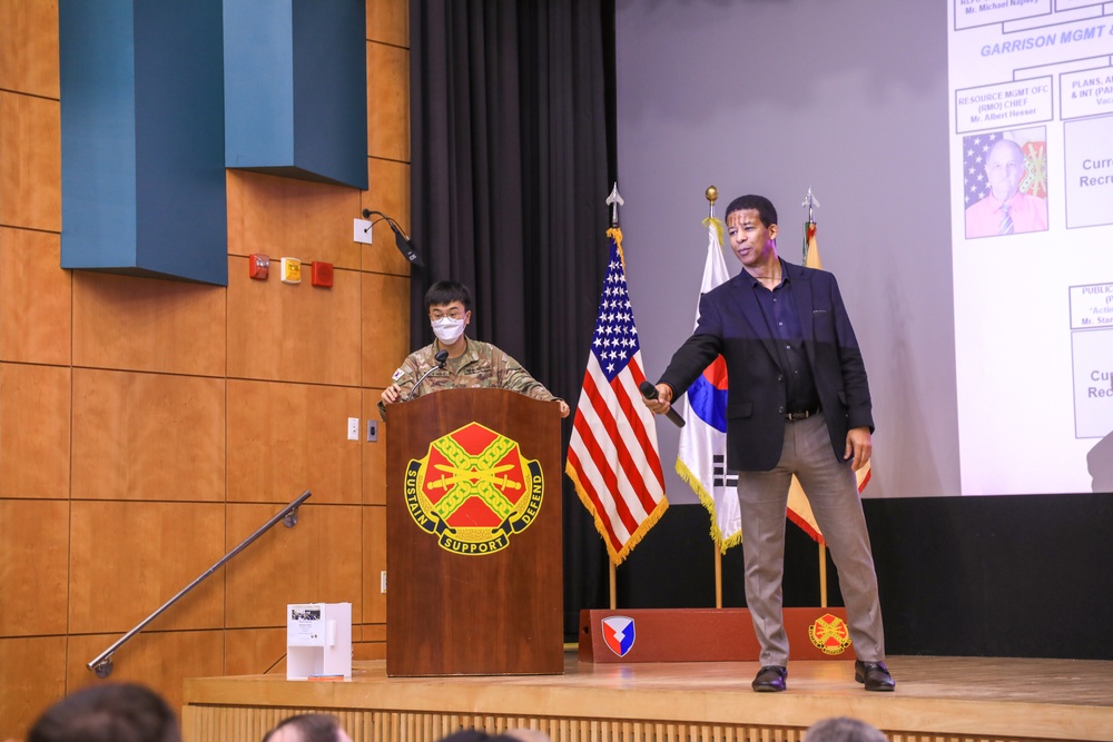 U.S. Army Garrison Casey hosts Town Hall