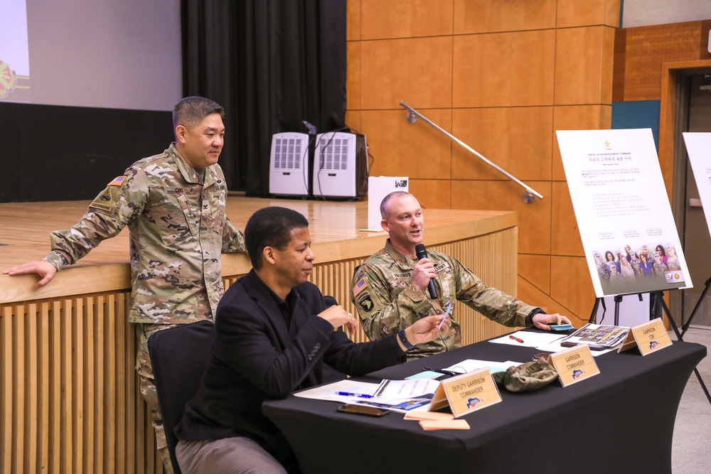 U.S. Army Garrison Casey hosts Town Hall