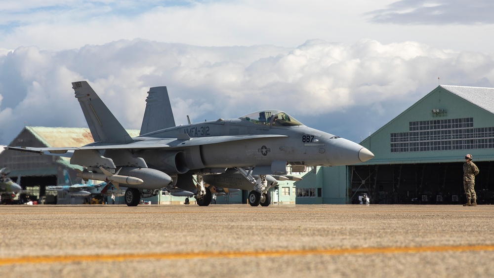 KS 25 | VMFA-312 arrives at Komatsu Air Base for Keen Sword 25