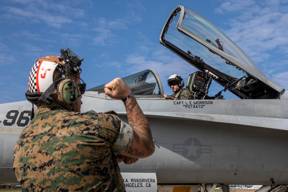 KS 25 | VMFA-312 arrives at Komatsu Air Base for Keen Sword 25