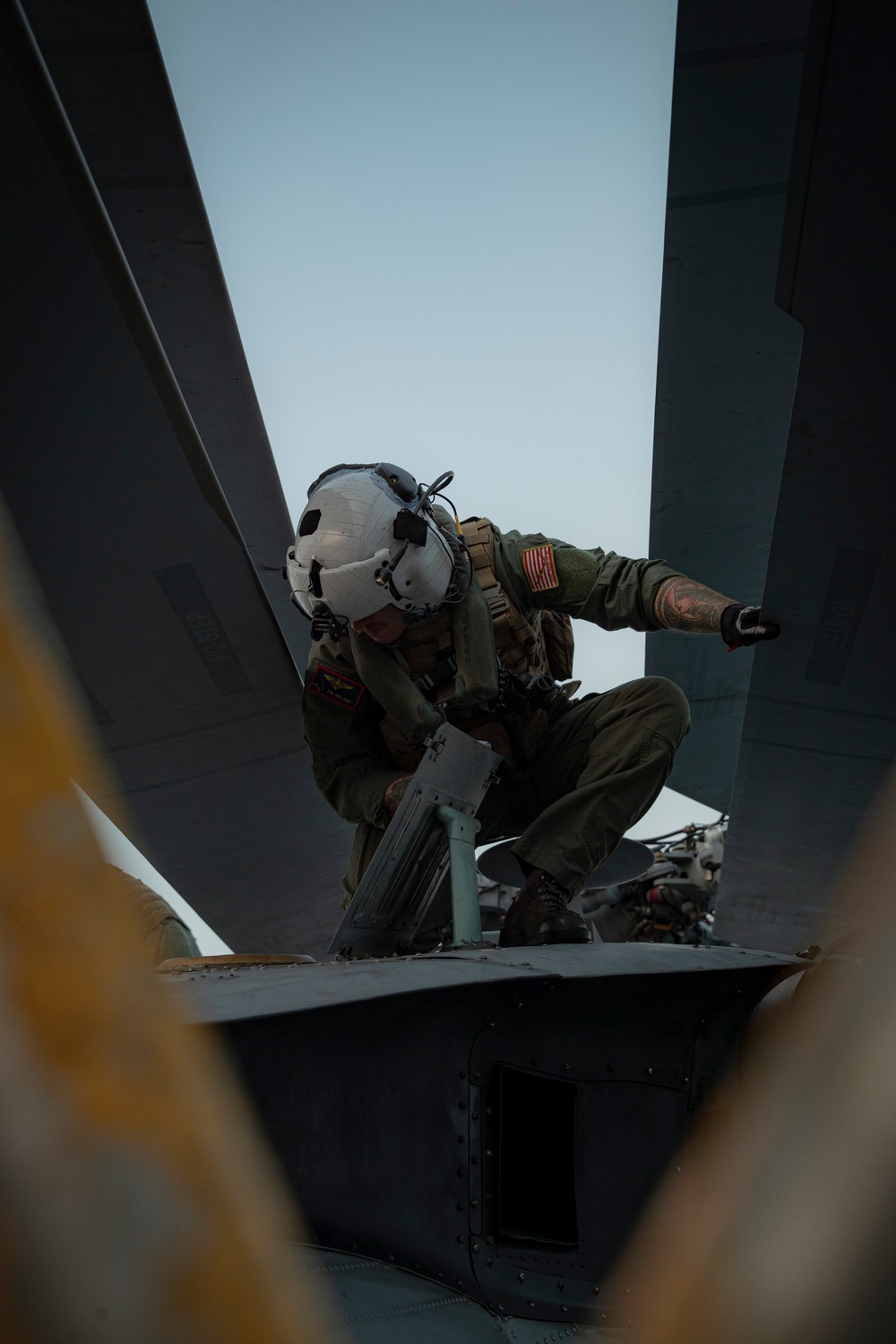 HSC-12 prepares to take off in an MH-60S