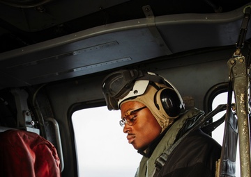 HSC-12 prepares to take off in an MH-60S