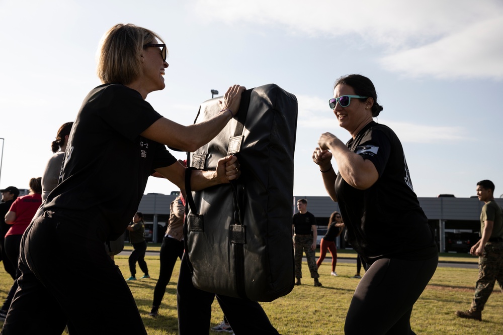 U.S. Marine spouses spend a day in their partners' boots in Japan