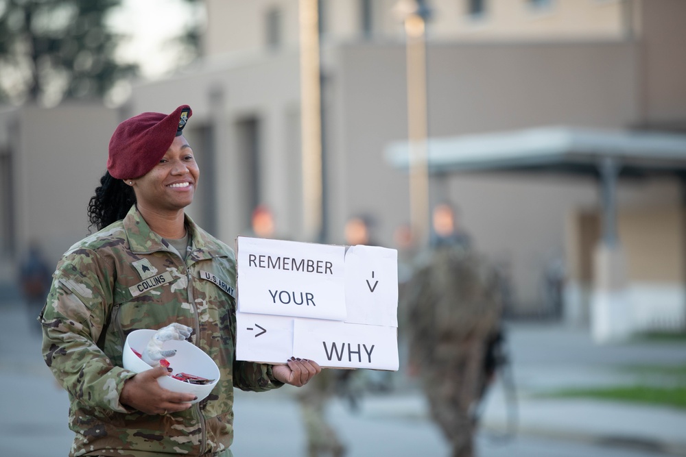 Soldiers conduct 12-mile ruck march for Expert Infantry Badge