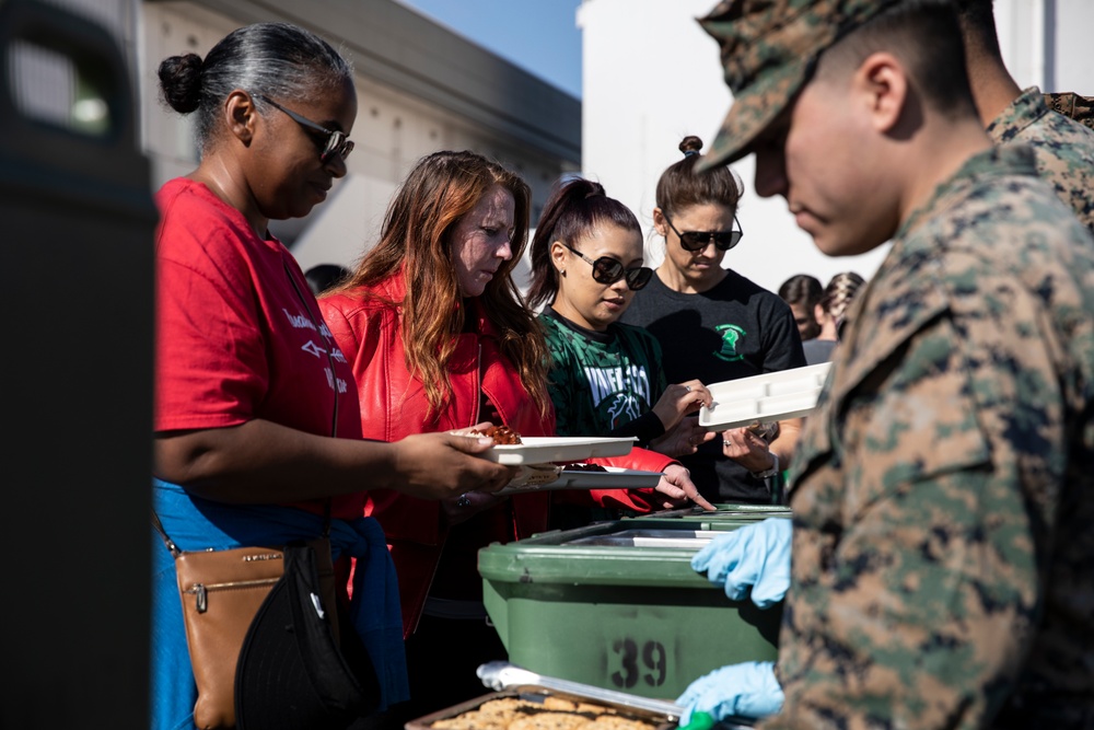 U.S. Marine spouses spend a day in their partners' boots in Japan