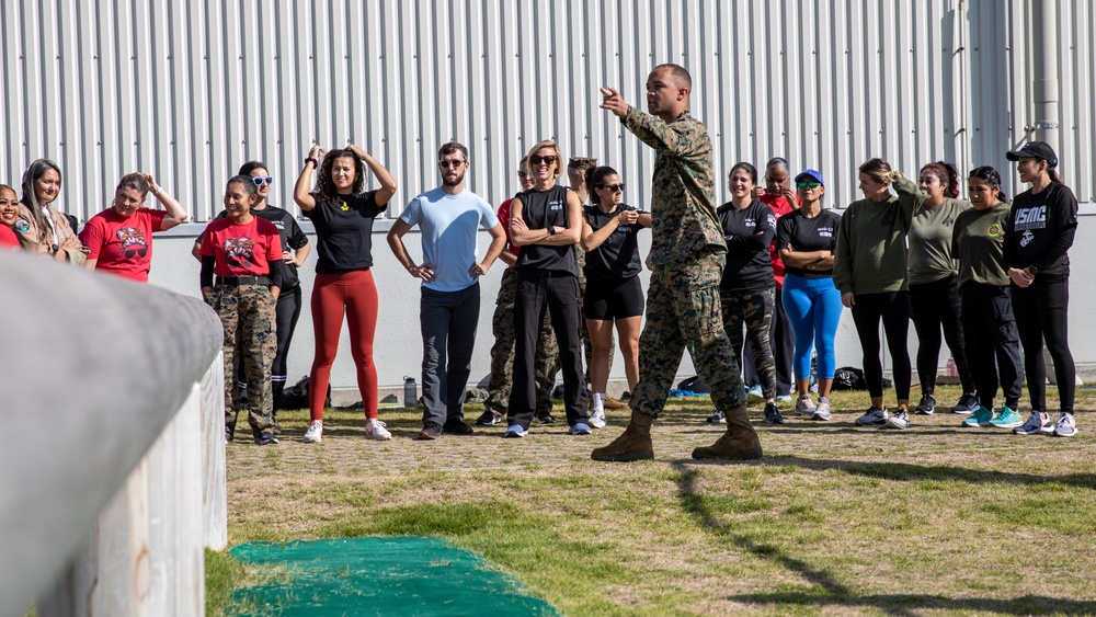 U.S. Marine spouses spend a day in their partners' boots in Japan