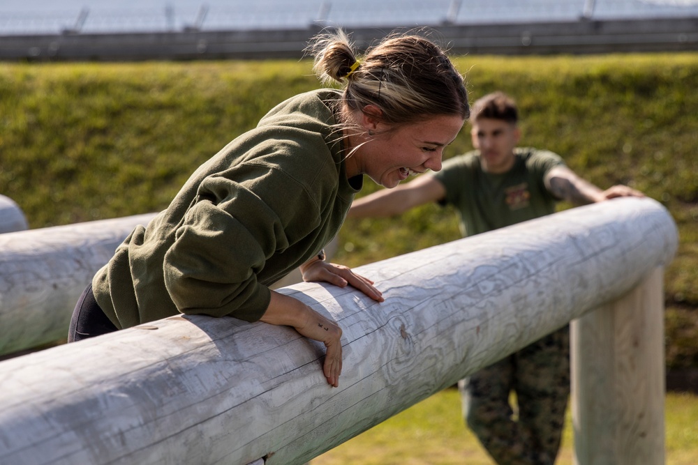 U.S. Marine spouses spend a day in their partners' boots in Japan