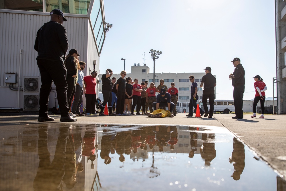 U.S. Marine spouses spend a day in their partners' boots in Japan