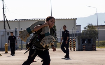 U.S. Marine spouses spend a day in their partners' boots in Japan