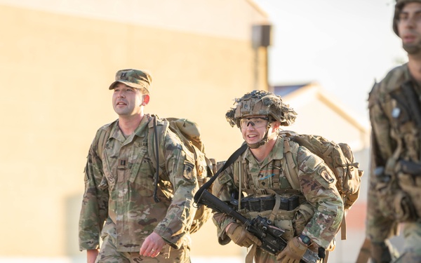 Soldiers conduct 12-mile ruck march for Expert Infantry Badge